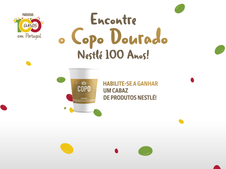 passatempo nestlé 100 anos encontre o copo dourado