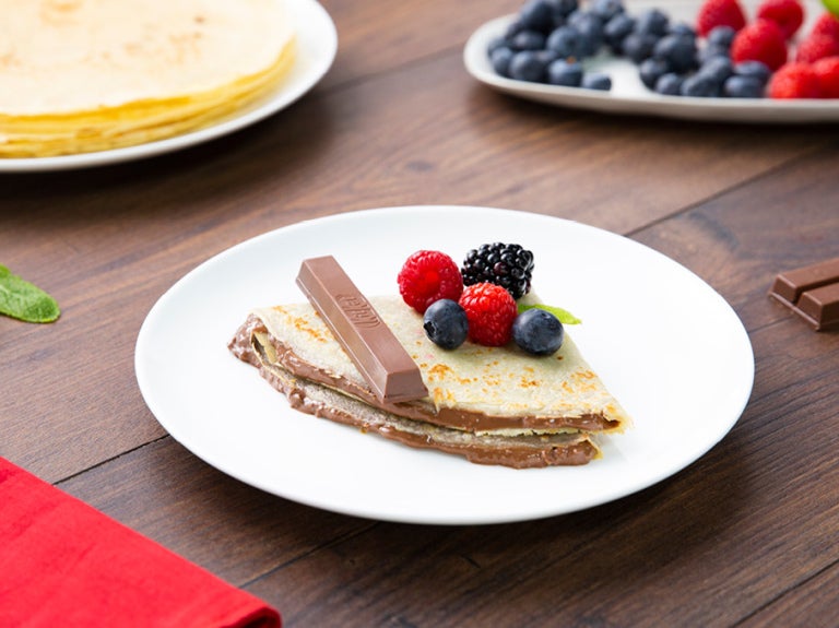 Crepes feitos com KITKAT® Spread