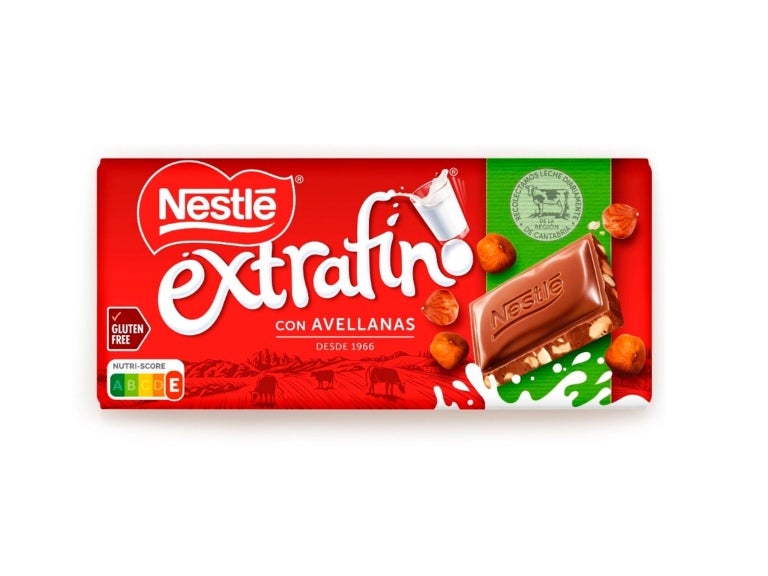 NESTLÉ® EXTRAFINO® Tablete Chocolate de Leite com Avelãs