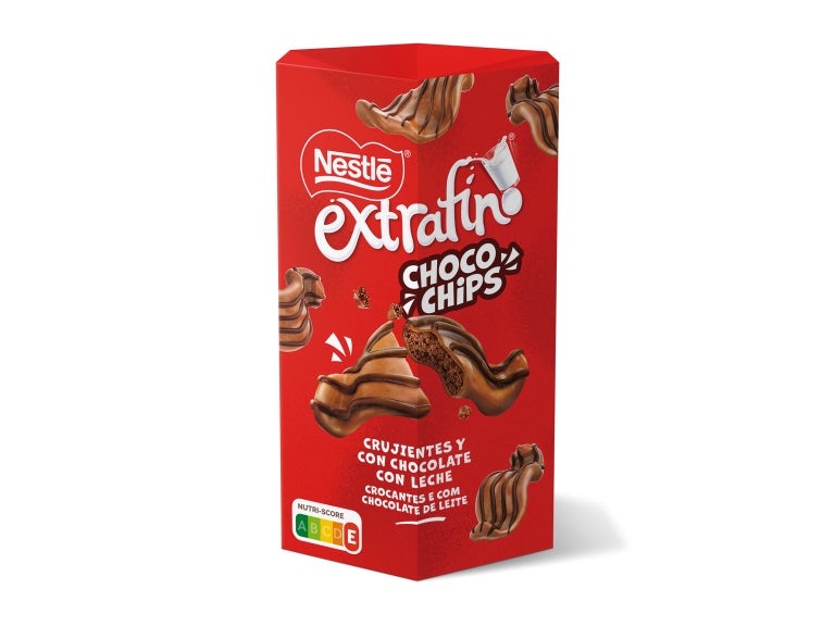 embalagem de NESTLÉ® EXTRAFINO® Choco Chips