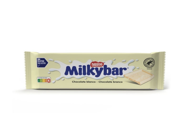 embalagem de MILKYBAR® Tablete Mini Chocolate Branco