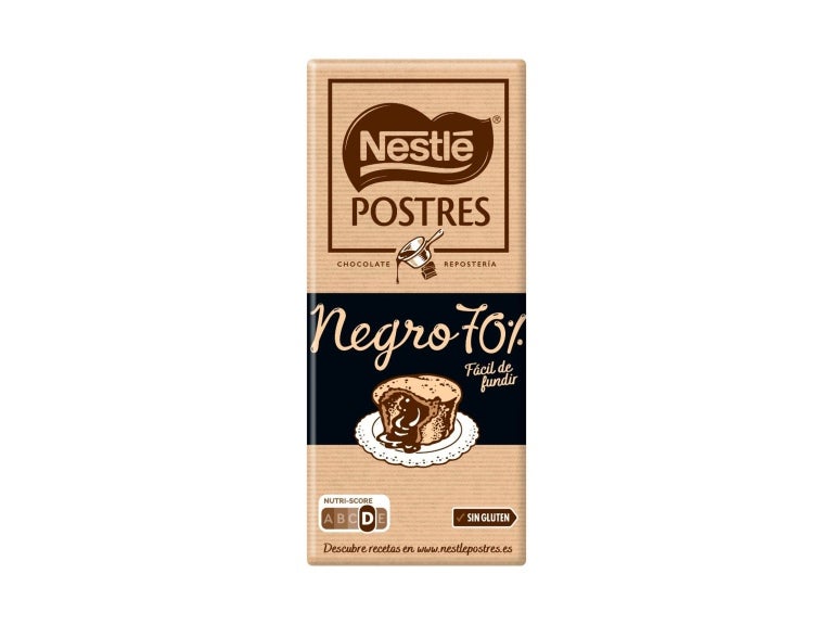 NESTLÉ® SOBREMESAS Tablete Culinária Chocolate Preto 70% Cacau