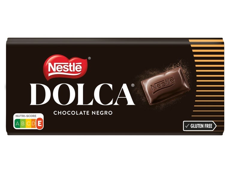 embalagem de NESTLÉ® DOLCA® Tablete Chocolate Preto Sem Glúten