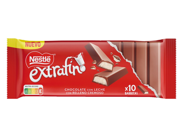embalagem de NESTLÉ® EXTRAFINO® Tablete Chocolate de Leite com Recheio Cremoso