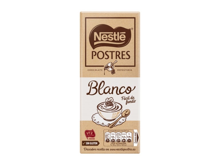 embalagem de Tablete Culinária Chocolate Branco NESTLÉ® 