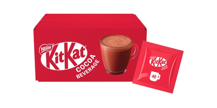 Caixa KitKat Achocolatado Saquetas com destaque da saqueta