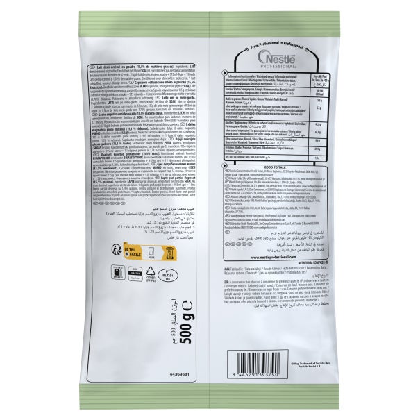 Nestlé Leite Meio Gordo em Pó 15,5% MG 10x500g Back