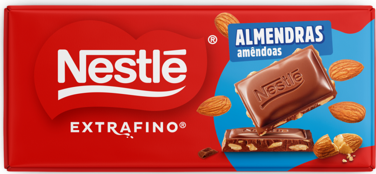 NESTLÉ® EXTRAFINO® Tablete Chocolate de Leite com Amêndoas 30x123g
