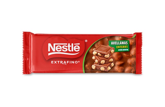 NESTLÉ® EXTRAFINO Tablete com Inclusões de Avelã 19x100g