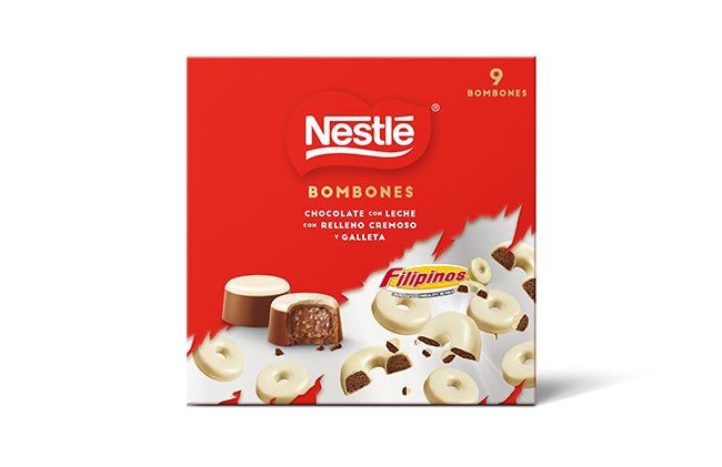 NESTLÉ® Bombons de Chocolate de Leite e Branco com Recheio Cremoso e Bolacha Filipinos® 12x113g