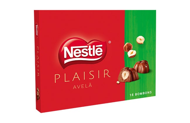 NESTLÉ® PLAISIR Bombons de Chocolate de Leite com Avelã 12x147g