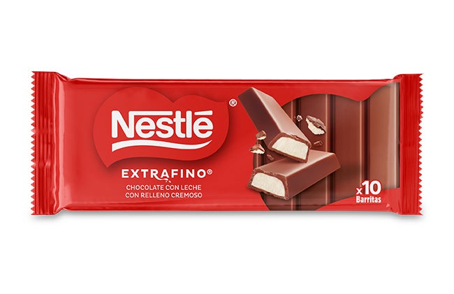 NESTLÉ® EXTRAFINO® Tablete Chocolate de Leite com Recheio Cremoso