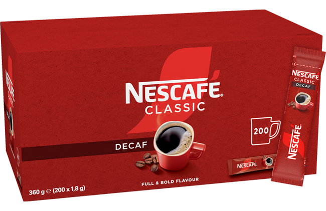 NESCAFÉ® Clássico Descafeinado 200 sticks de 1,8g