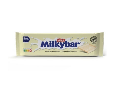 embalagem de MILKYBAR® Tablete Mini Chocolate Branco