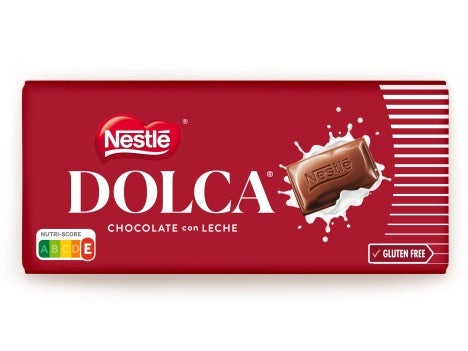 embalagem de NESTLÉ® DOLCA® Tablete Chocolate de Leite Sem Glúten