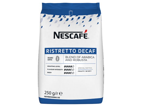 Café NESCAFÉ® Ristretto Decaf embalagem 250g