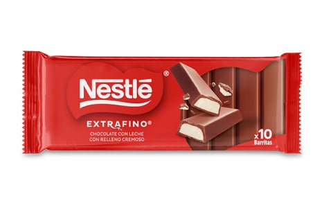 NESTLÉ® EXTRAFINO® Tablete Chocolate de Leite com Recheio Cremoso