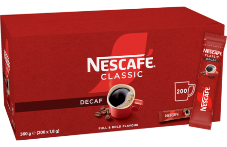 NESCAFÉ® Clássico Descafeinado 200 sticks de 1,8g
