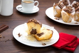 Muffin feito com KITKAT® Spread e KITKAT® Mix-In